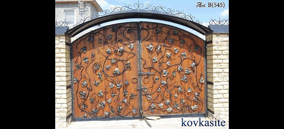 кованые ворота на заказ в москве №37